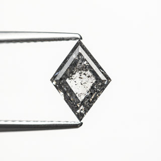 1.14 Carat Salt and Pepper Double Cut Lozenge Diamond