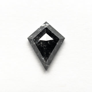 1.55 Carat Black Speckled Rose Cut Kite Diamond