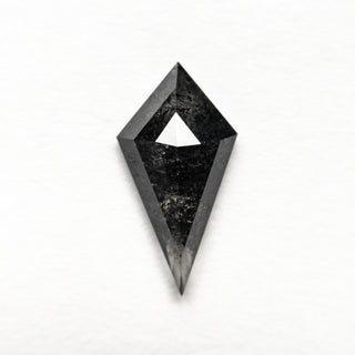 1.05 Carat Black Speckled Rose Cut Kite Diamond