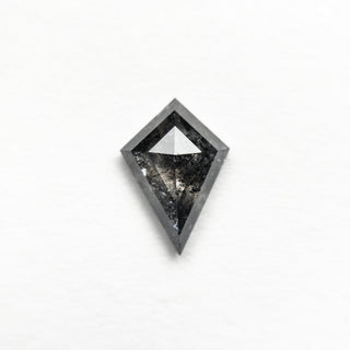 .83 Carat Black Speckled Rose Cut Kite Diamond