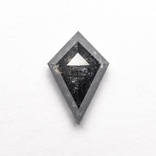 1.12 Carat Black Speckled Rose Cut Kite Diamond