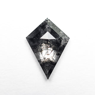 1.05 Carat Black Speckled Rose Cut Kite Diamond