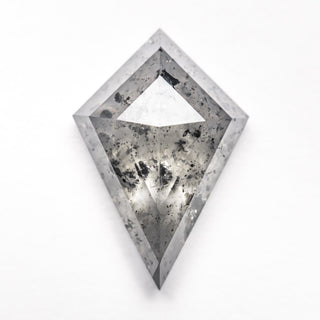 2.52 Carat Salt and Pepper Rose Cut Kite Diamond