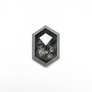 Black speckled hexagon diamond