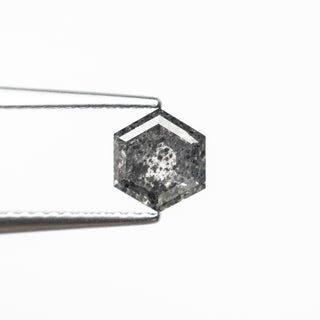 Black speckled hexagon diamond