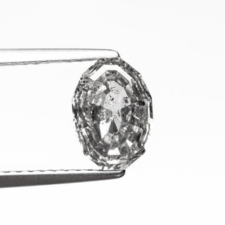 1.57 CARAT CANADIAN SALT AND PEPPER DOUBLE CUT GEOMETRIC OVAL DIAMOND
