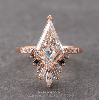 Kite Lab Diamond Engagement Ring, Ombre Wren Setting