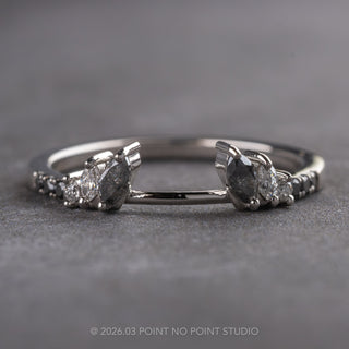 Chloe Wedding Ring Cuff, 12 Ombre Diamond