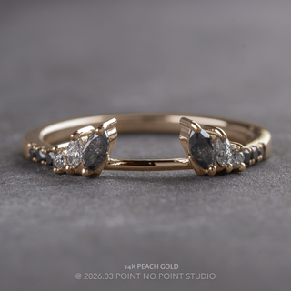 Chloe Wedding Ring Cuff, 12 Ombre Diamond