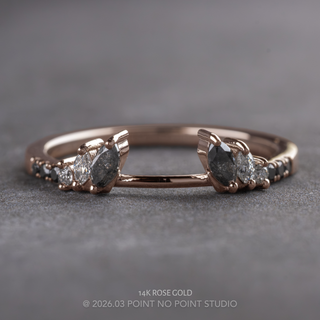 Chloe Wedding Ring Cuff, 12 Ombre Diamond