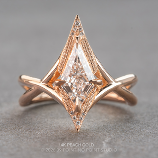 Kite Lab Diamond Engagement Ring, Twisted Arwen Setting