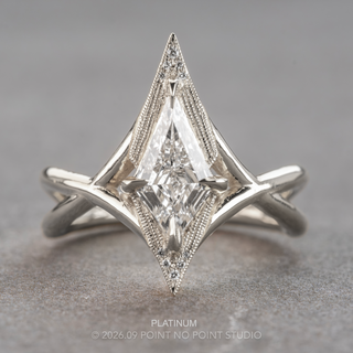 Kite Lab Diamond Engagement Ring, Twisted Arwen Setting