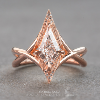 Kite Lab Diamond Engagement Ring, Twisted Arwen Setting