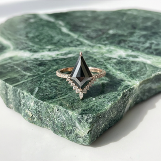 black diamond ring women's