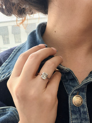 salt and pepper diamond ring