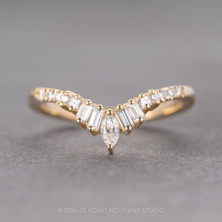 Mayer Wedding Ring, 15 Diamond