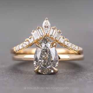 Mayer Wedding Ring, 15 Diamond