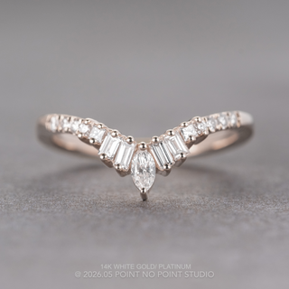 Mayer Wedding Ring, 15 Diamond