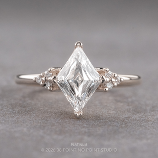 Lozenge Lab Diamond Engagement Ring, Quinn Setting