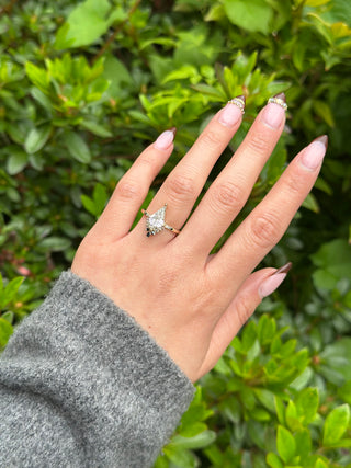 Kite Lab Diamond Engagement Ring, Ombre Avaline Setting