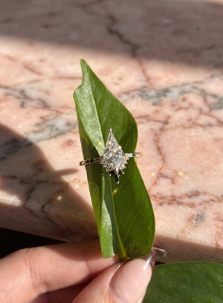 Kite Lab Diamond Engagement Ring, Ombre Avaline Setting