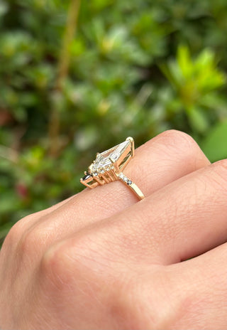 Kite Lab Diamond Engagement Ring, Ombre Avaline Setting