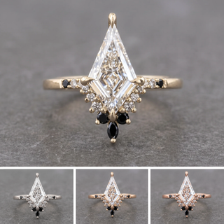 Kite Lab Diamond Engagement Ring, Ombre Avaline Setting