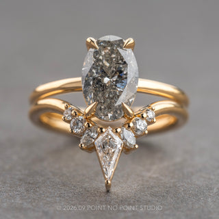 Knox Basket Wedding Ring, 7 Diamond, Round Band