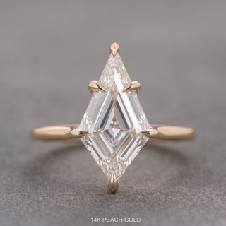Step Cut Kite Lab Diamond Engagement Ring, Lark Setting