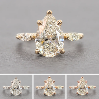 Pear Lab Diamond Engagement Ring, Zoe Setting