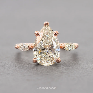 Pear Lab Diamond Engagement Ring, Zoe Setting
