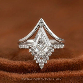Kite Lab Diamond Engagement Ring, Wren Setting, Point No Point Studio. Available in a variety of metal types. Eco-friendly, Recycled Metals, Conflict Free.