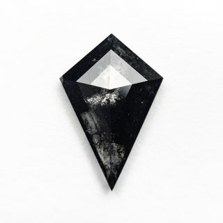 1.84 Carat Black Speckled Rose Cut Kite Diamond