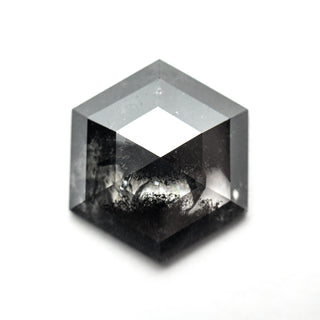 Black speckled hexagon diamond