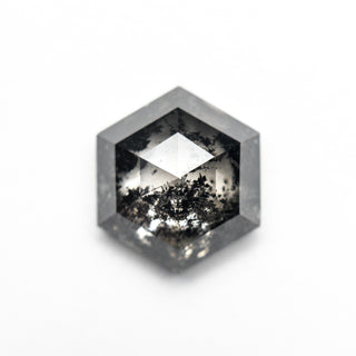 Black speckled hexagon diamond