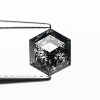Black salt and pepper hexagon diamond