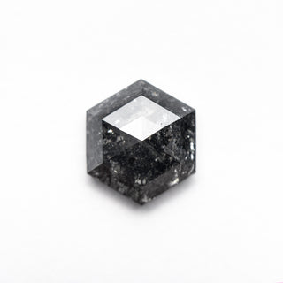 Black speckled hexagon diamond