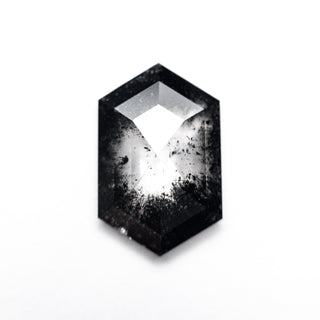 Black speckled hexagon diamond