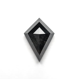 1.89 Carat Black Salt and Pepper Double Cut Kite Diamond