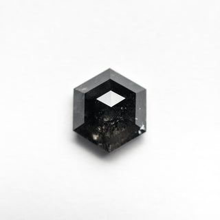 Black speckled hexagon diamond