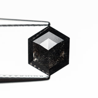 Black hexagon shaped diamond