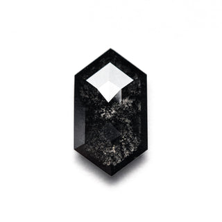 Black speckled hexagon diamond