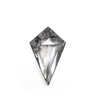 Clear salt and pepper kite diamond