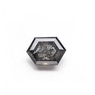 1.07 Carat Salt and Pepper Double Cut Hexagon Diamond