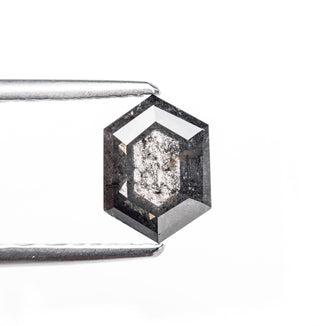 Black salt and pepper hexagon diamond