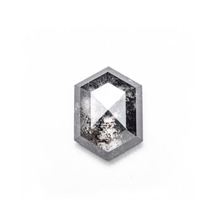 1.48 Carat Salt and Pepper Rose Cut Hexagon Diamond