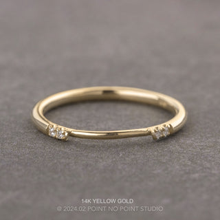 Harper Wedding Ring Cuff, 4 Diamond