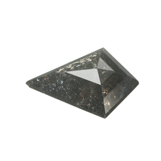 3.18 Carat Black Speckled Rose Cut Kite Diamond