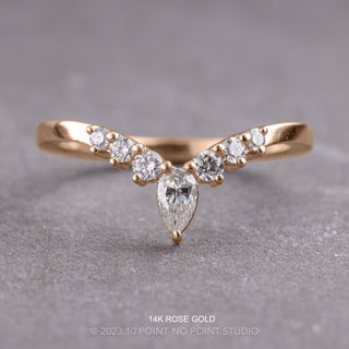 Cassie Wedding Ring, 7 Diamond, Square Band