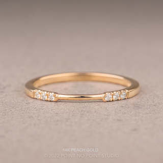 Harper Wedding Ring Cuff, 6 Diamond
